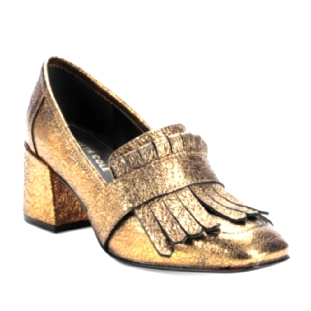 KENNETH Cole New York GOLD leather kitties NIB